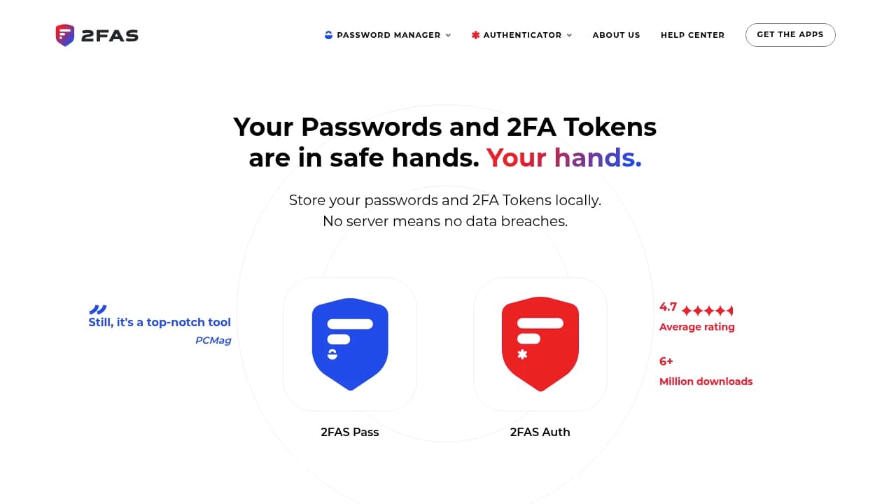 2FAS product interface