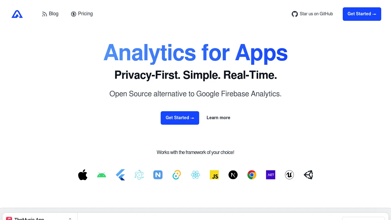 Aptabase product interface
