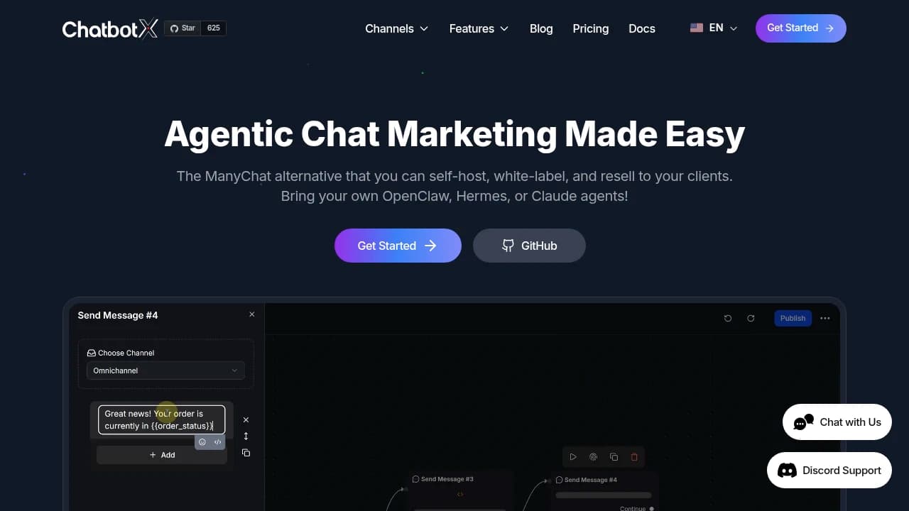 ChatbotX product preview