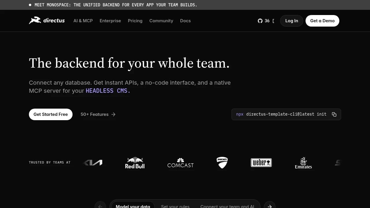 Directus product interface