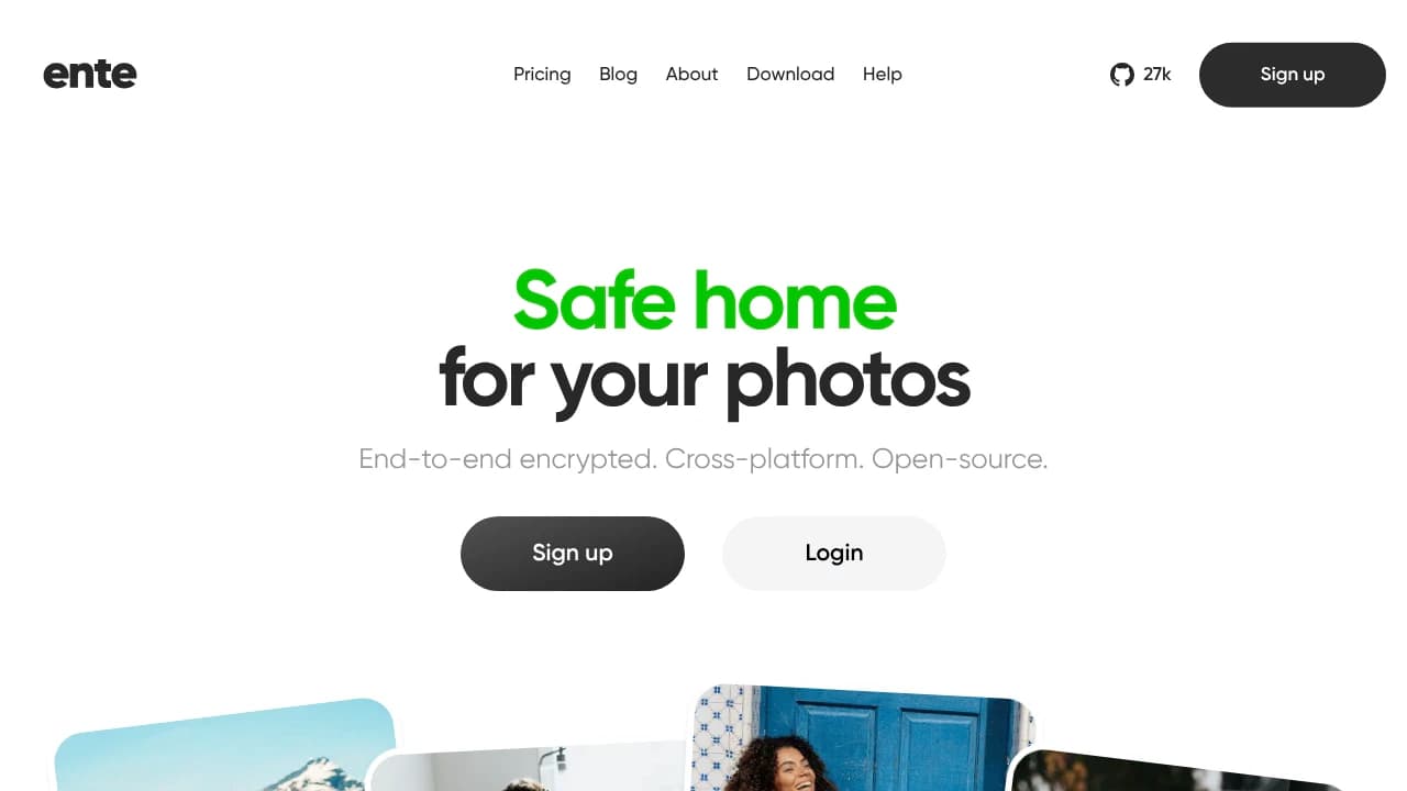 Ente product interface
