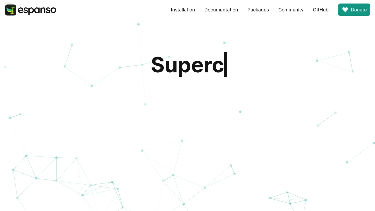 Espanso product interface