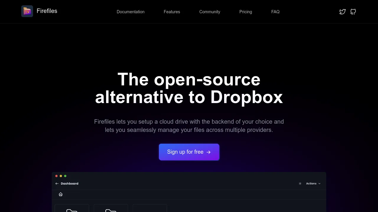Firefiles product interface