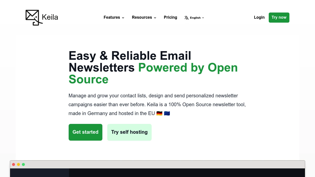 Keila product interface