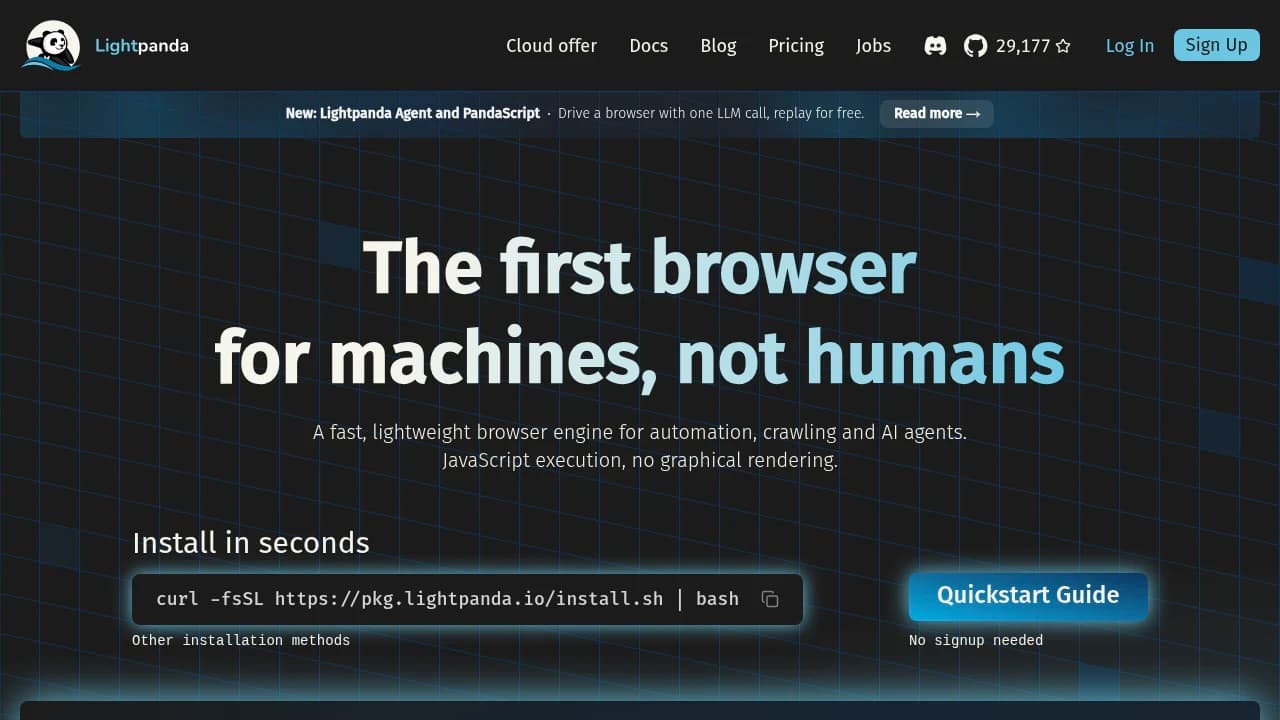 Lightpanda product preview