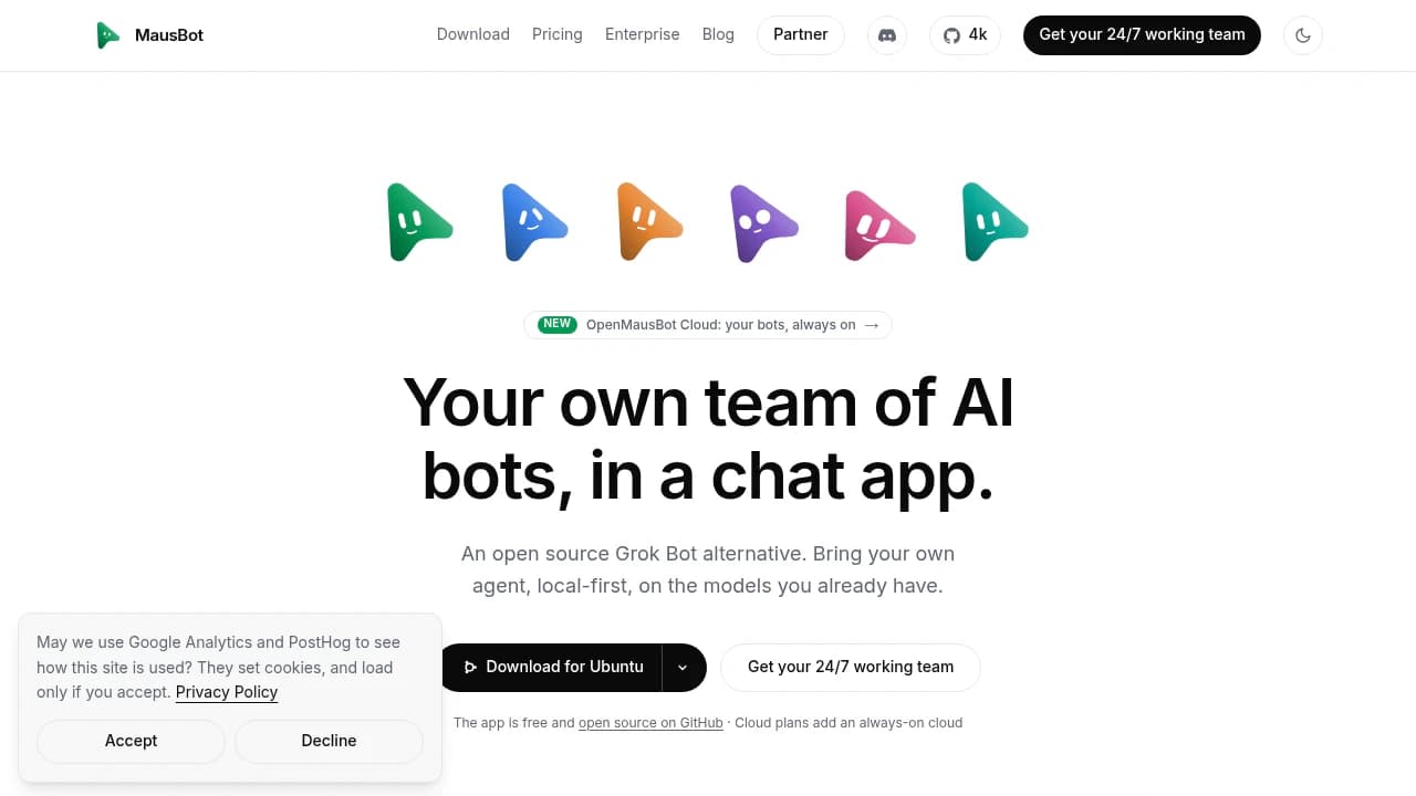 MausBot product preview