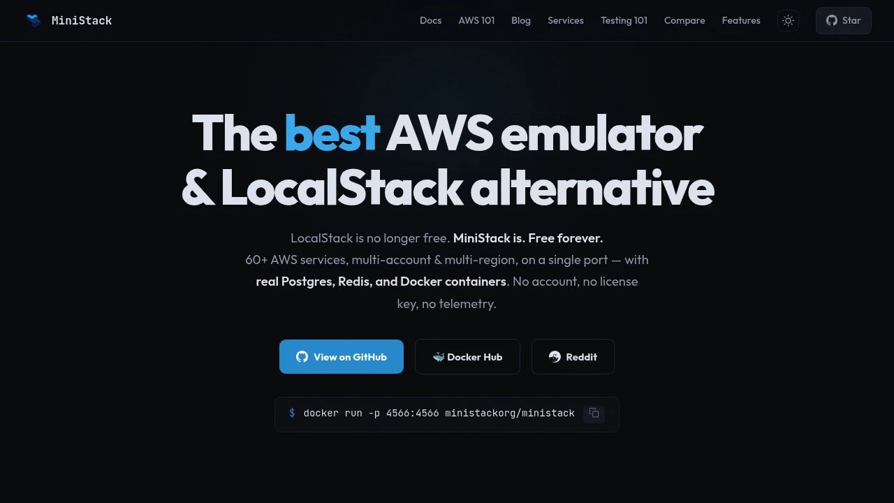 MiniStack product interface