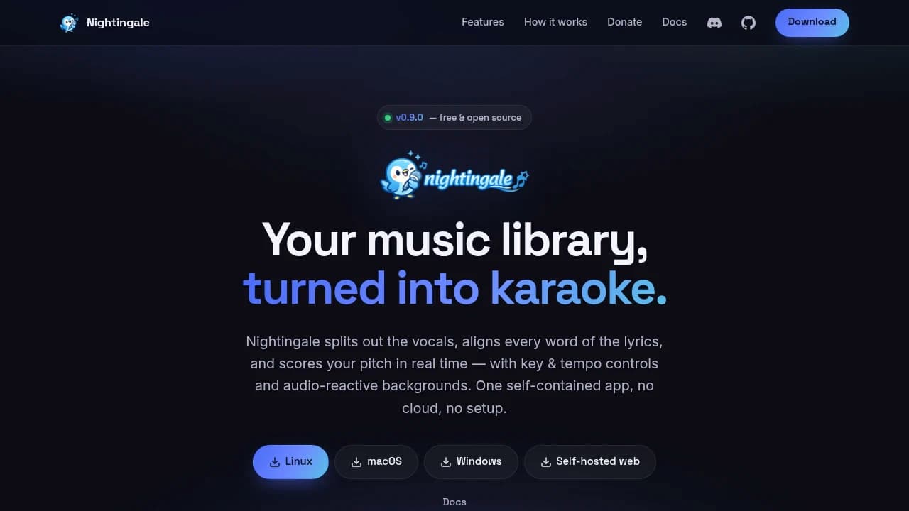 Nightingale product interface
