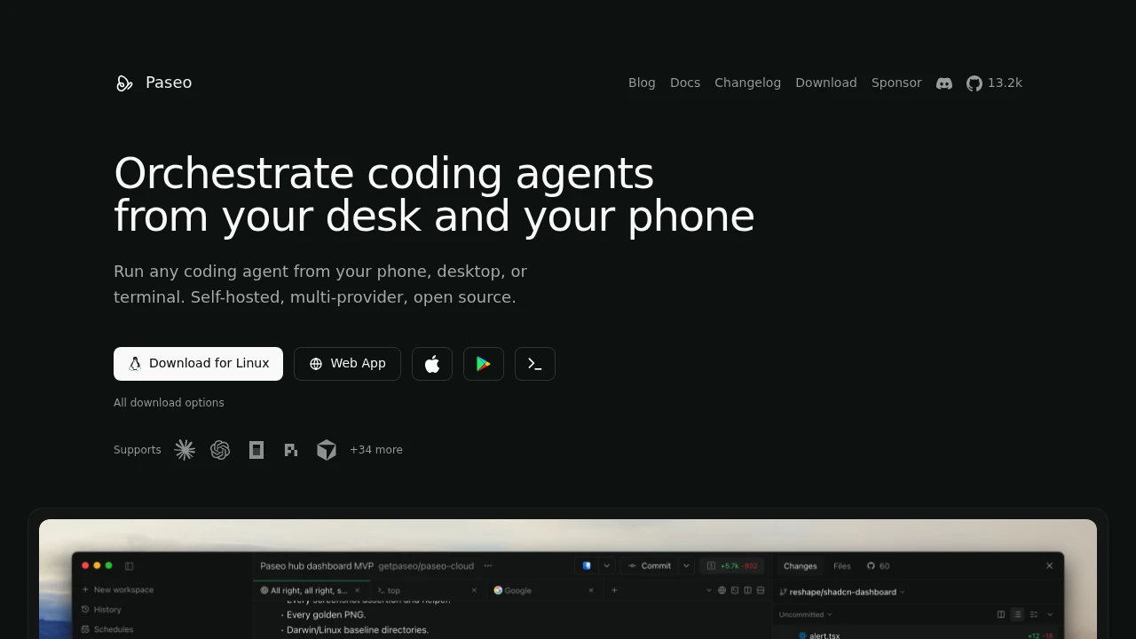 Paseo product interface