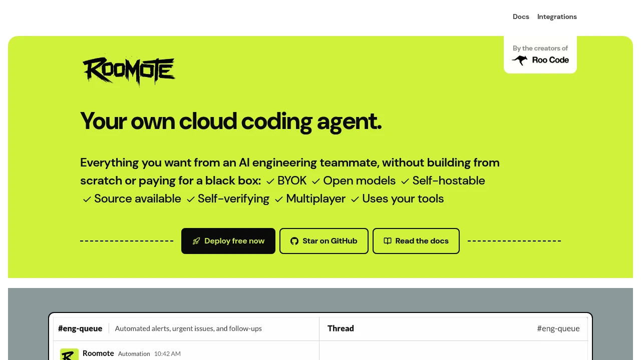 Roomote product interface