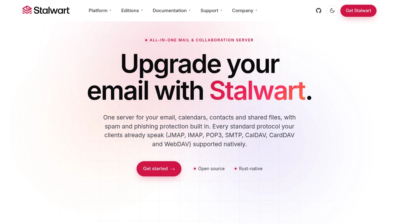 Stalwart product interface