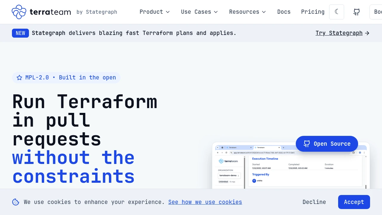 Terrateam product interface