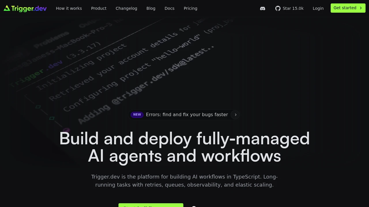 Trigger product interface