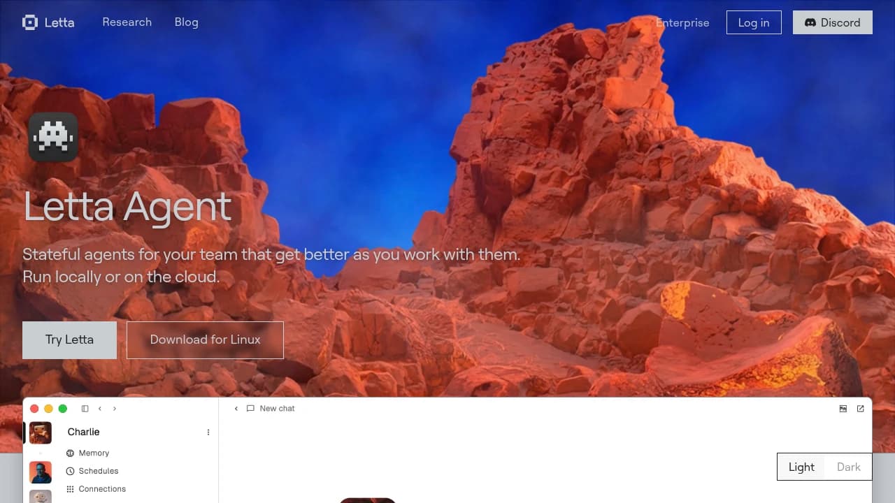 Letta product interface