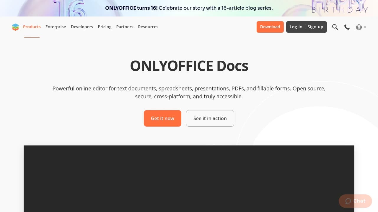 ONLYOFFICE Docs product interface