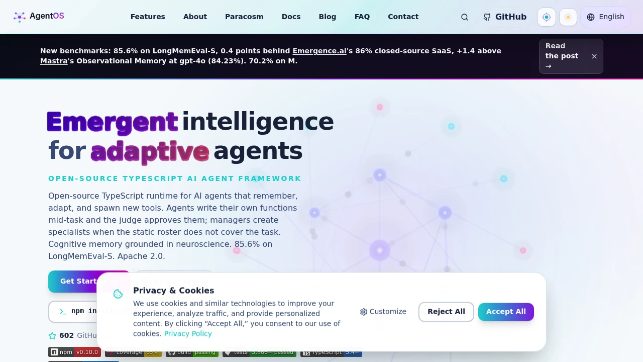 AgentOS product interface