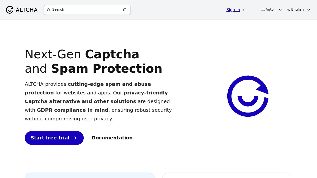 ALTCHA product interface