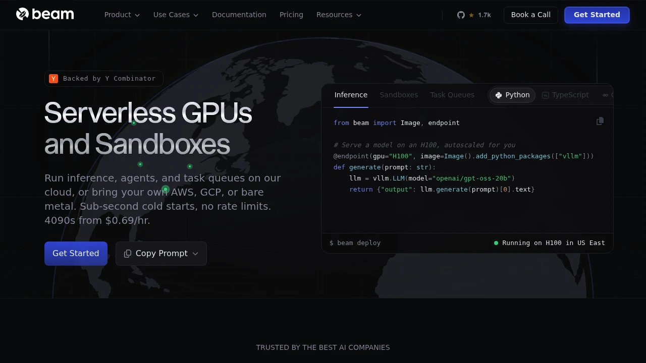Beam product interface