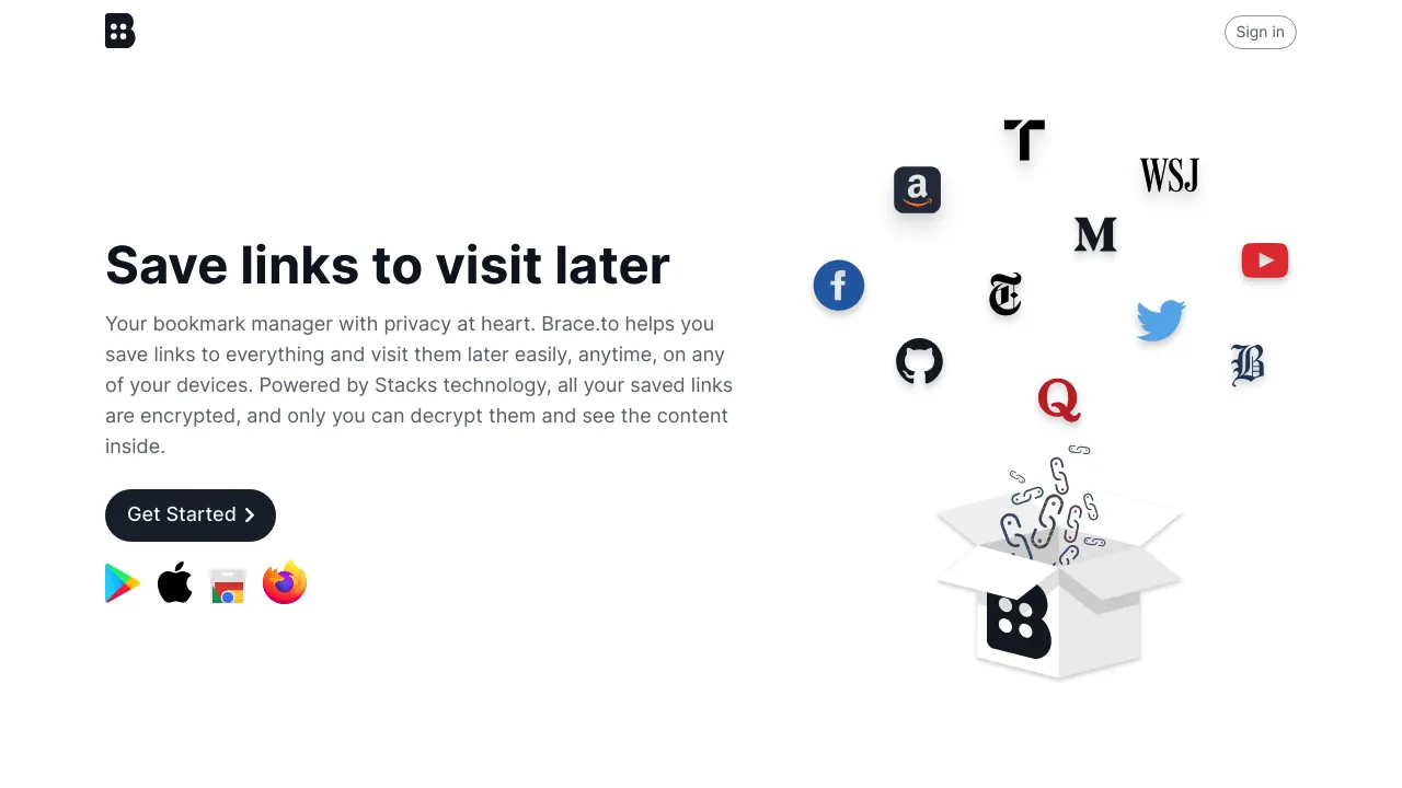 Brace.to product interface