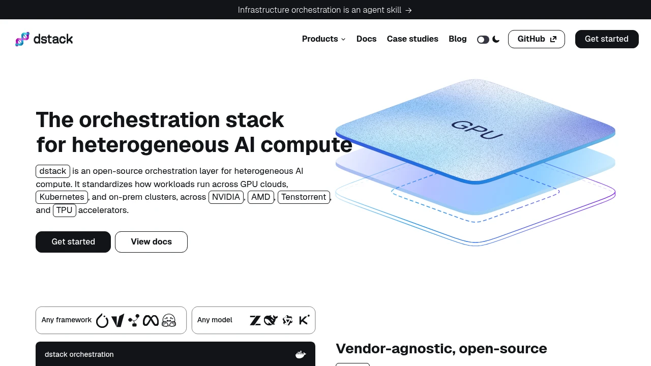 dstack product interface