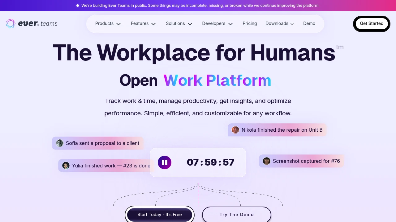 Ever Teams product interface