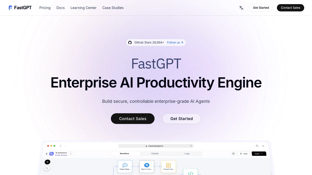FastGPT product interface