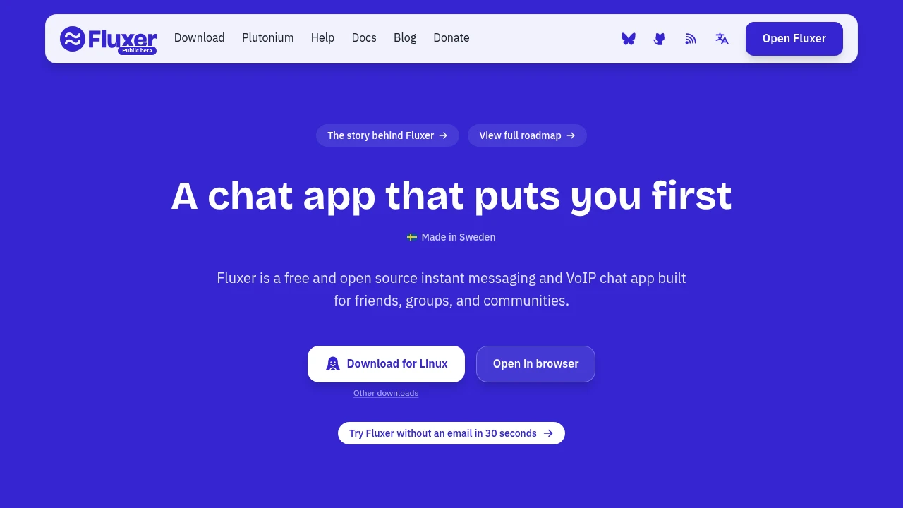 Fluxer product interface