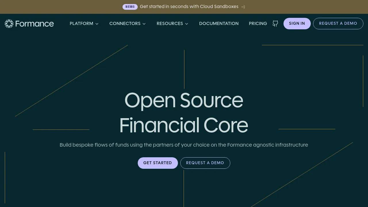 Formance product interface