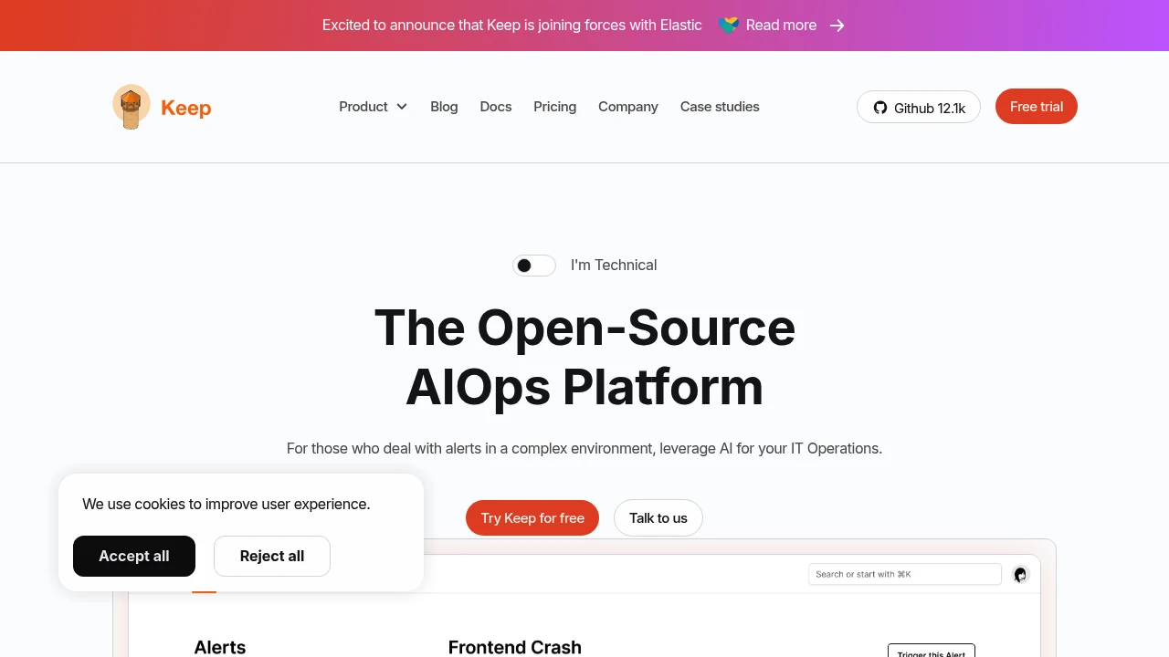 Keep product interface