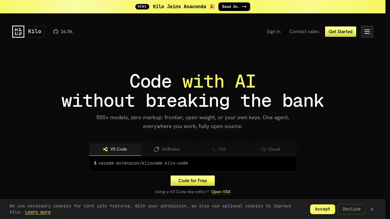 Kilo product interface