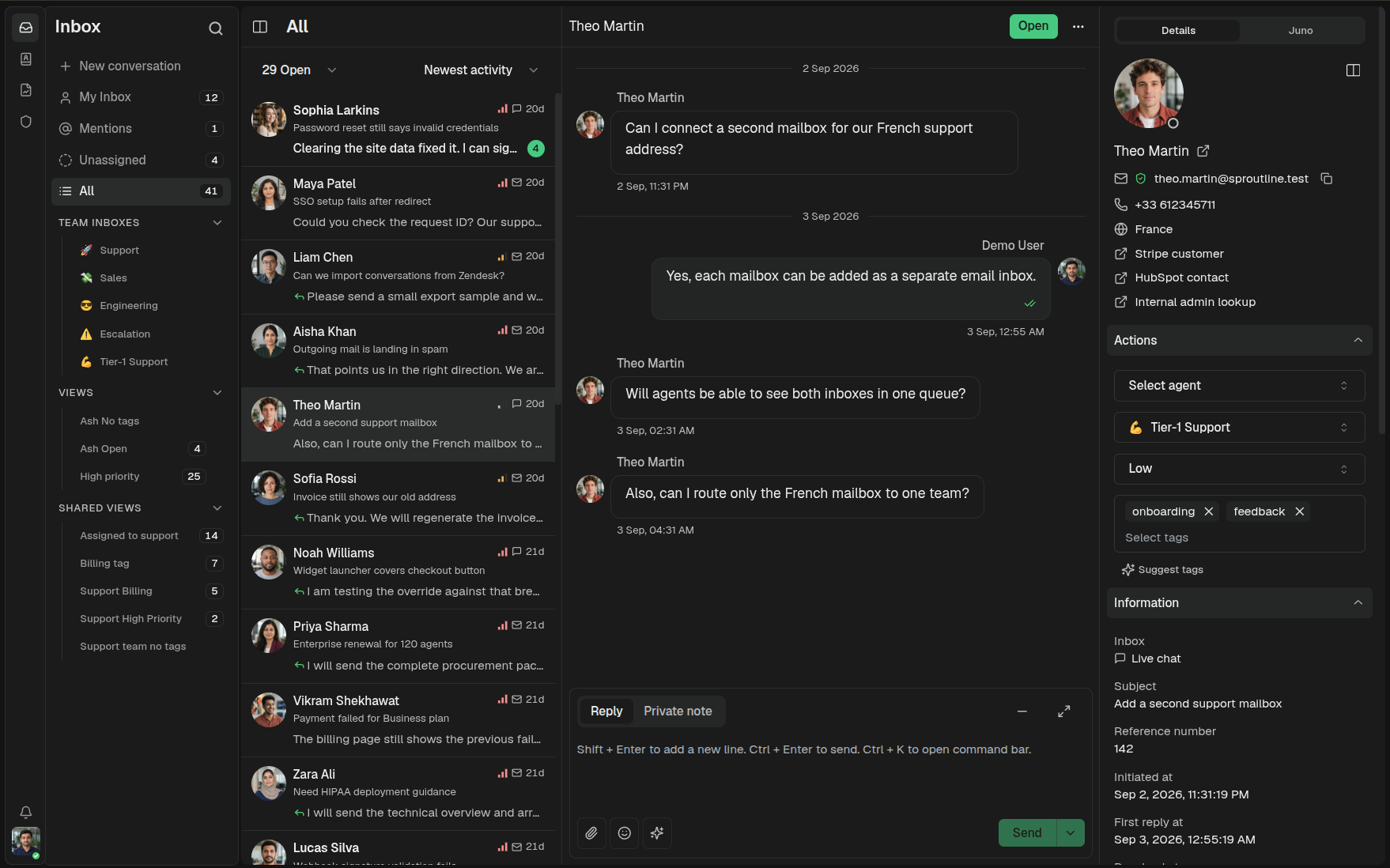 LibreDesk product interface