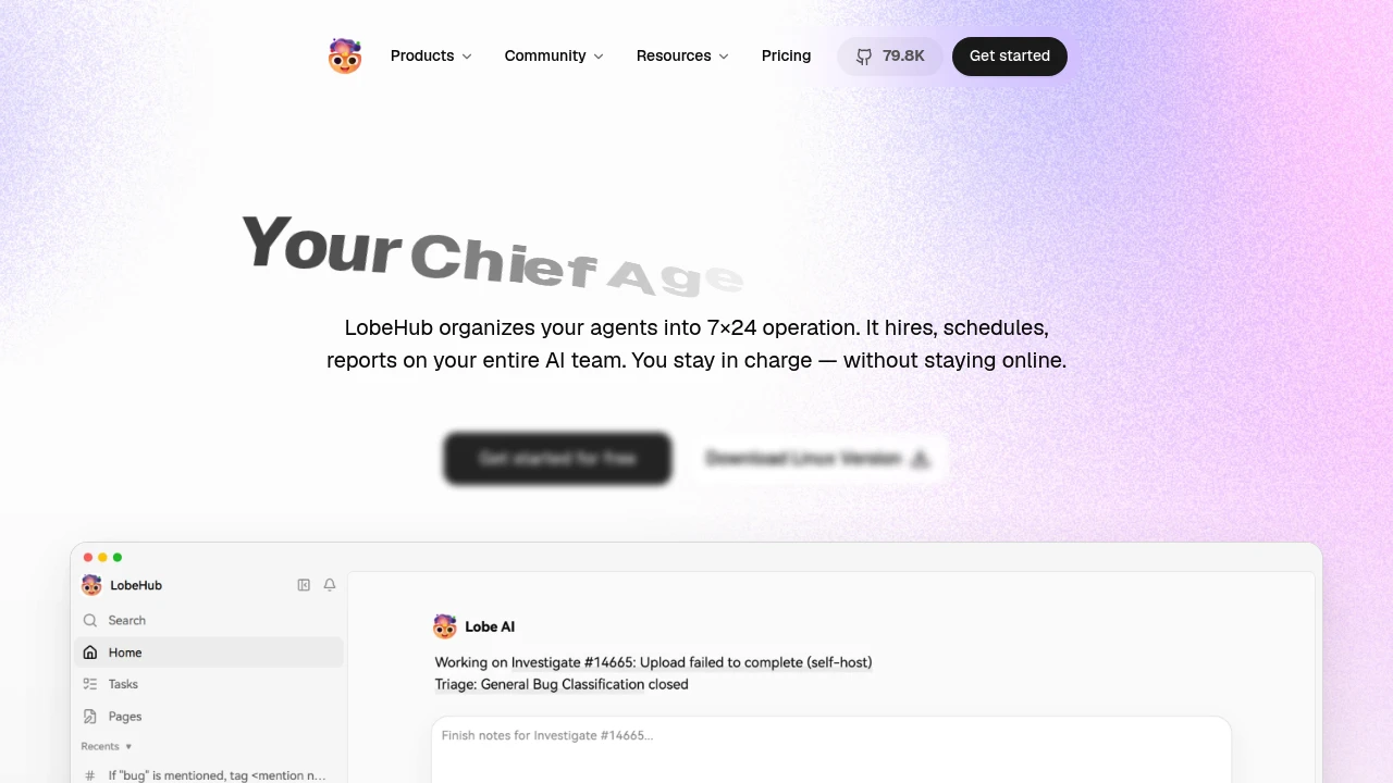 LobeChat product interface