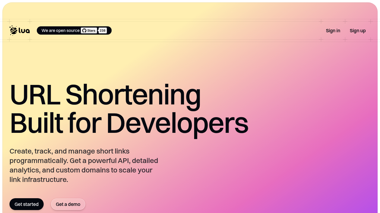 Lua.sh product interface