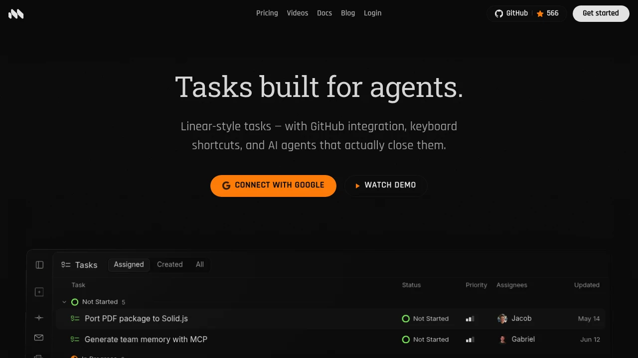 Macro Tasks product interface