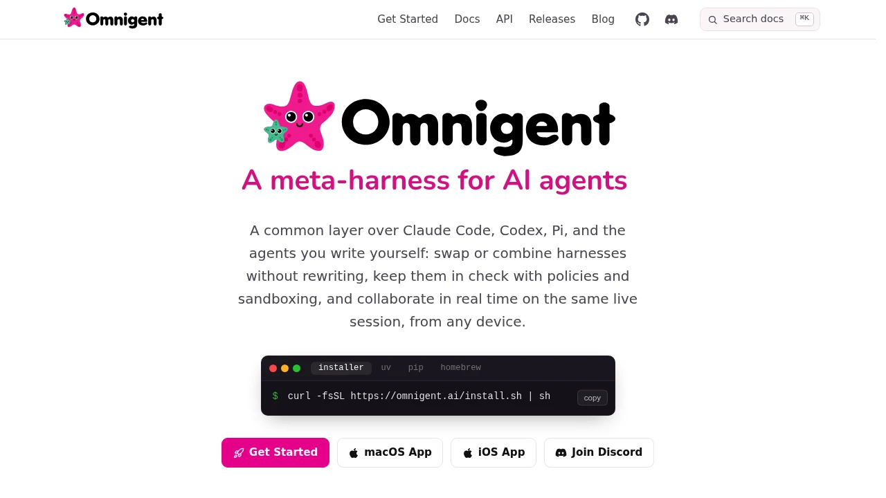 Omnigent product interface