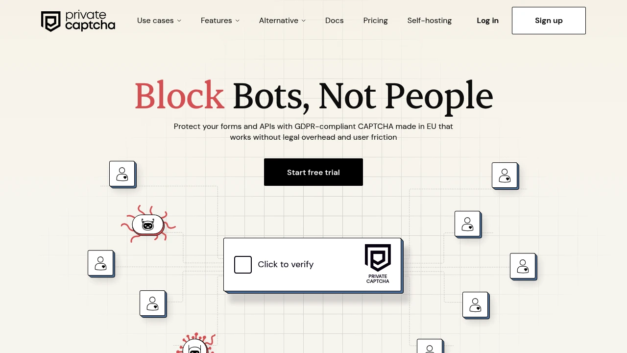 Private Captcha product interface