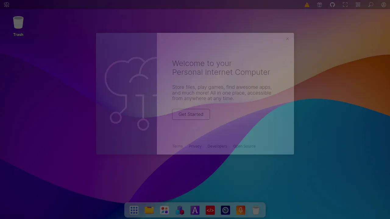 Puter product interface