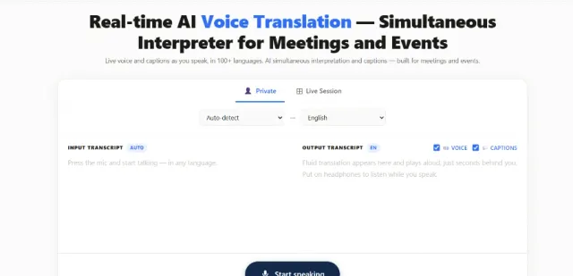 LiveTranslate product preview