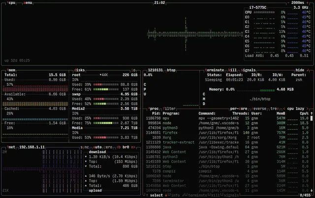 btop product interface