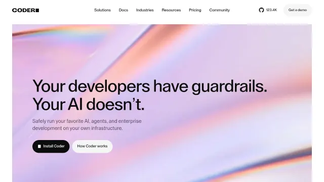 Coder product interface