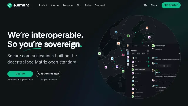 Element product interface