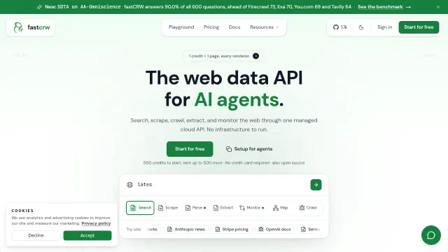 fastCRW product preview