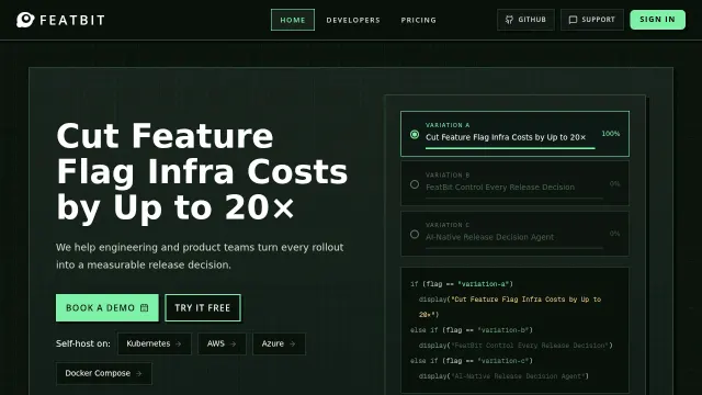 FeatBit product interface