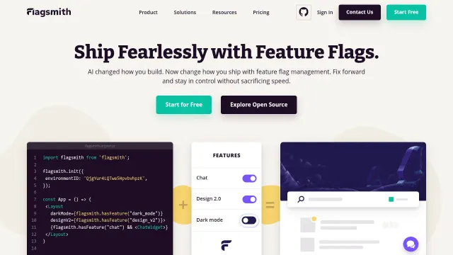 Flagsmith product interface
