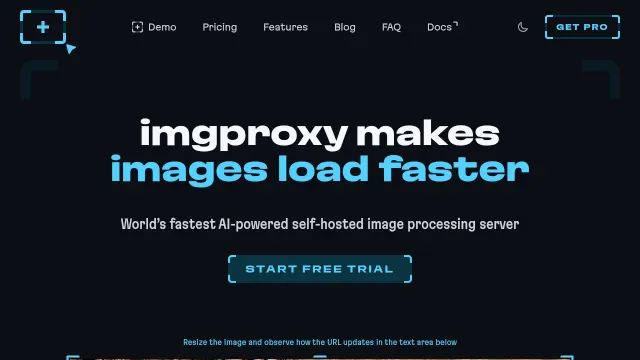 imgproxy product interface