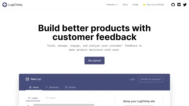 LogChimp product interface
