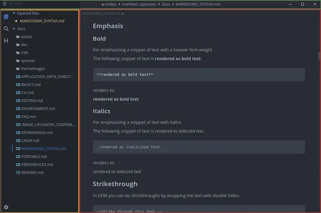 MarkText product interface