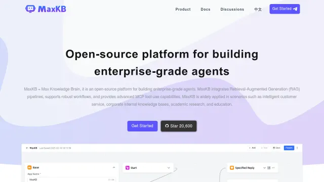 MaxKB product interface