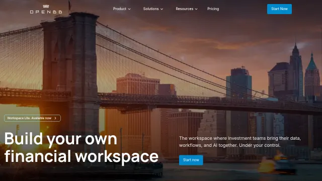 OpenBB product interface