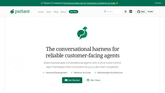 Parlant product interface